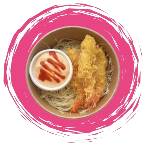 Air fried shrimp side dish
